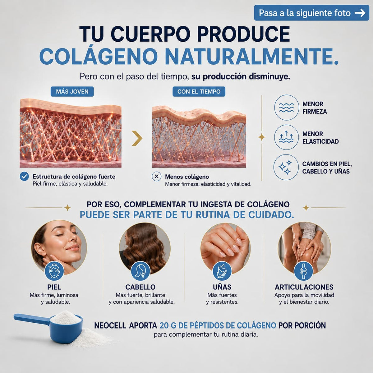 NeoCell Collagen Bio-Péptidos™ Fórmula Premium · Alta Absorción