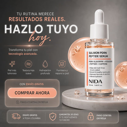 Sérum facial PDRN de salmón - reafirma, renueva e hidrata.